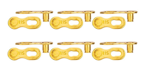 Universal 6 Pares De Enlaces Maestros Conector De 11s Oro