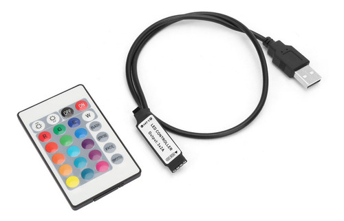 Control Remoto Inalámbrico De Tira De Luz Led Rgb De 5-24v 2