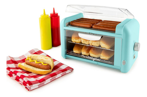 Calentadora De Pan Y Hot Dogs Nostalgia, Diseño Celeste