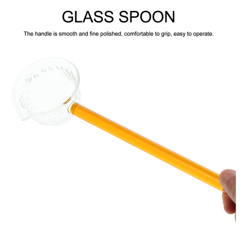 Cucharilla De Vidrio De Estilo Japonés Con Mango Largo Home