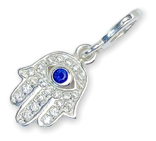 Pulsera Con Dije De Mano Y Piedras (arg60031)