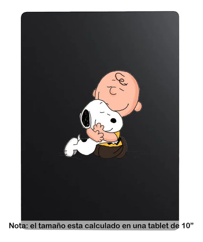 Etiqueta Sticker 10cm Snoopy Abrazo Charlie L2-30