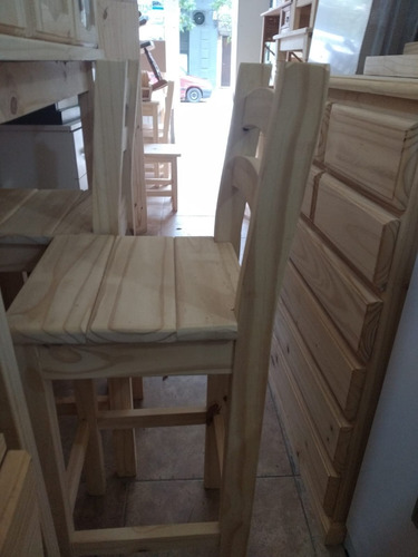 Imagen 3 de 3 de Sillas De Barra De Comedor Sin Lustre