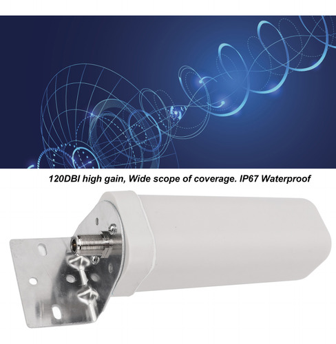 Antena De Tv Exterior De 12dbi De Alta Ganancia Y Amplia Cob