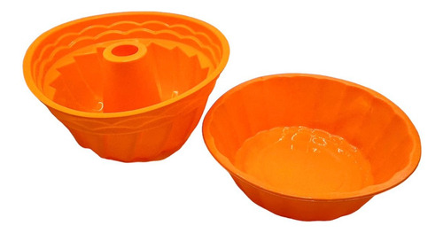 Set X2 Flanera + Tartera Silicona Molde Flan Horno Microonda