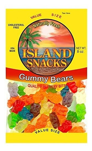 Dulce De Gomita, Island Snacks Gummy Bears - 8 Ounce (pack O