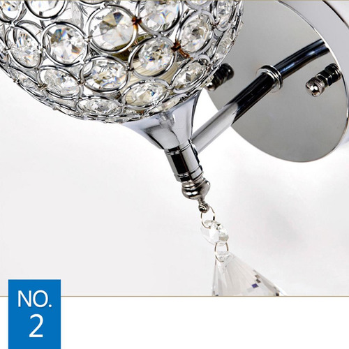 Lâmpada De Parede De Cristal Moderna Pt Lâmpada De Luz T1