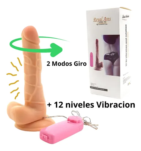 Vibrador Consolador Con Ventosa Y Estimulador De Clitoris
