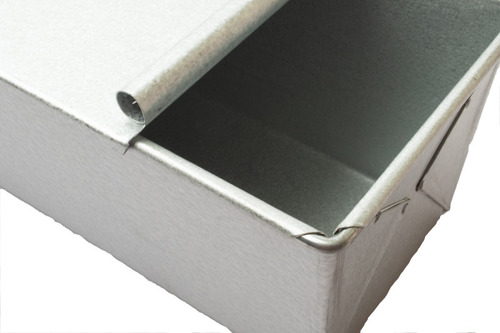 Paq Molde Pan De Caja Con Tapa Panque Barra Grande Uso Rudo