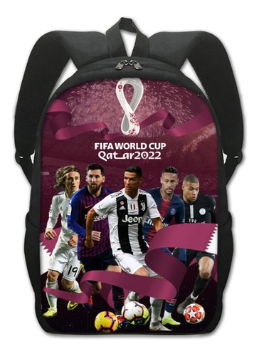 Mochila Escolar De La Copa Mundial De Qatar 2022, Envío Grat