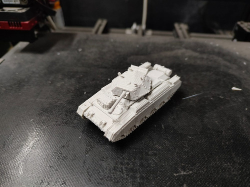 Tanque Britanico Crusader Mk3 Ww2, Escala 1/72, Color Blanco