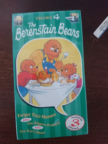 Vhs Película The Berestein Bears  Modales Para Niños