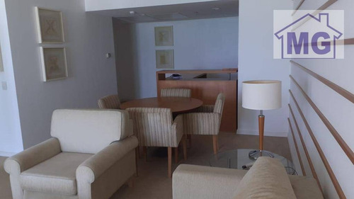 Imagem 12 de 18 de Flat Com 1 Dormitório Para Alugar, 70 M² Por R$ 3.400,00/mês - Glória - Macaé/rj - Fl0018