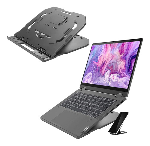 Lenovo Soporte Para Laptop 2 En 1: Ajustable, Portátil, Pl.