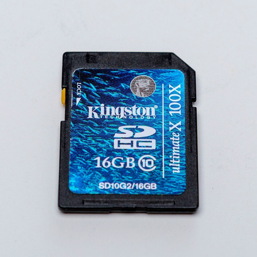 Cartão De Memória Sdhc 16gb Kingston Ultimate X 100x Class10