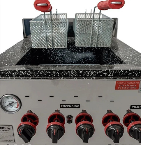 Freidora industrial Morelli F-35 35L acero inoxidable