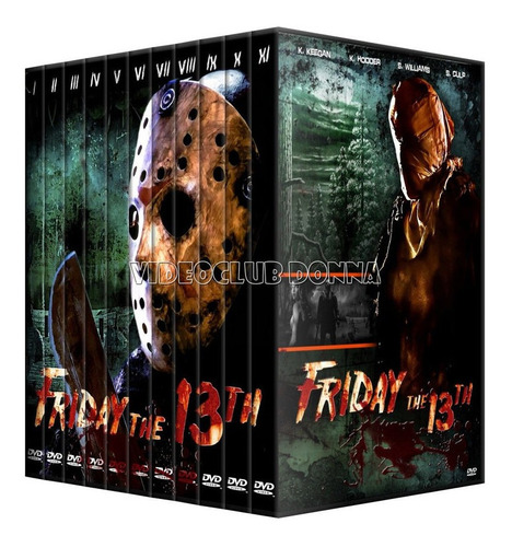 Viernes 13 Martes 13 Friday The 13th Saga Dvd Colección Pack