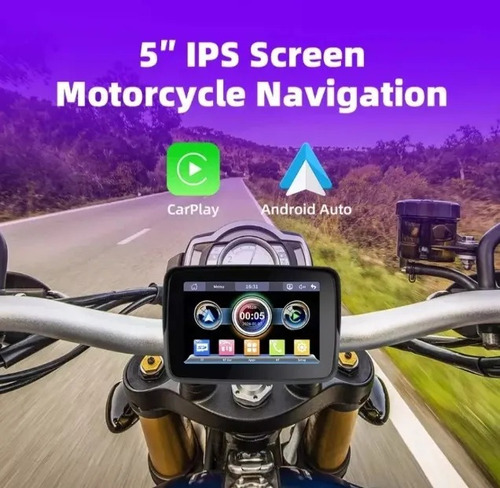 Navegador Gps Moto Carplay Android Auto Xmax250 Preto América Do Sul