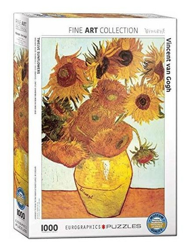 Eurographics Doce Girasoles De Van Gogh 1000 Pieza Del Rompe