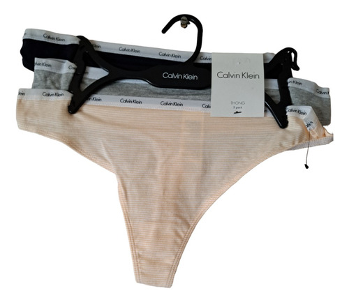 Set 3 Pzas. Tangas Calvin Klein Talla Mediana