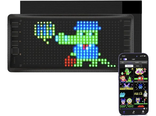 Letrero Luminoso Matriz Led Controlado Por Celular Versatil