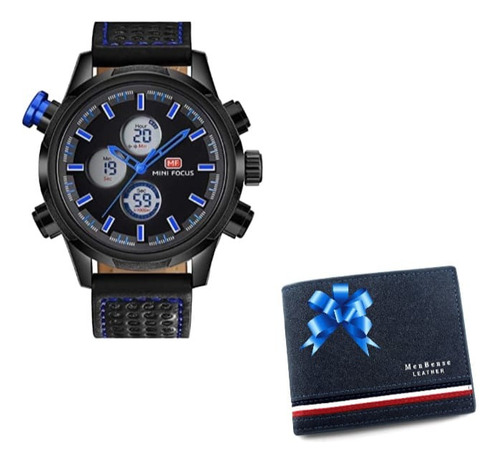 Reloj Hombre Deportivo Cronografo Digital Luz + Obsequio!