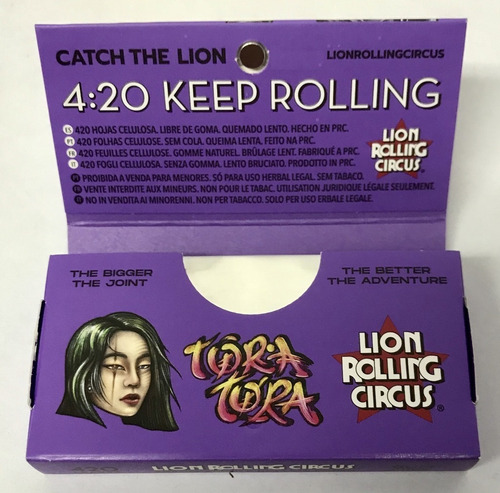 Celulosa 420 Láminas Lion Rolling Circus Con Iman Cogoshop