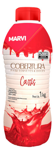 Cobertura P/ Sorvete Cassis Marvi C/ 1 Kg