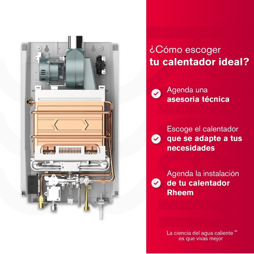 Calentador De Agua 6lt Gas Propano Tiro Forzado Rheem