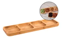 Comprar Tabla Rectangular Bambu Para Copetin Picada 4 Cavidades
