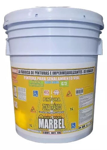 Cubeta De Pintura Trafico 19l Blanca