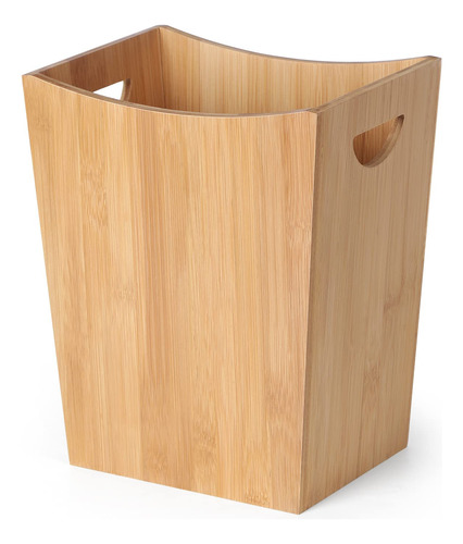 Mooace Cubo De Basura De Bamb, Contenedor Pequeo De Reciclaj