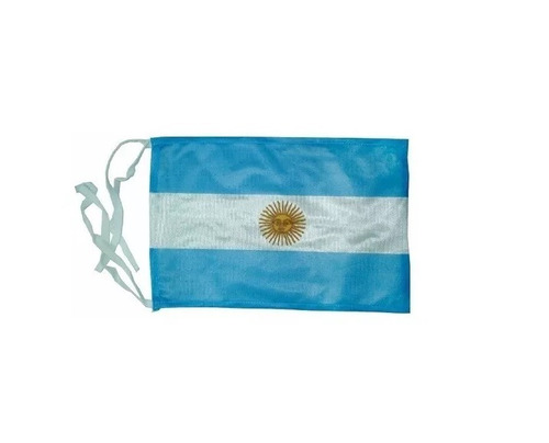 Bandera Argentina Nautica C/ Sol 20x30cm