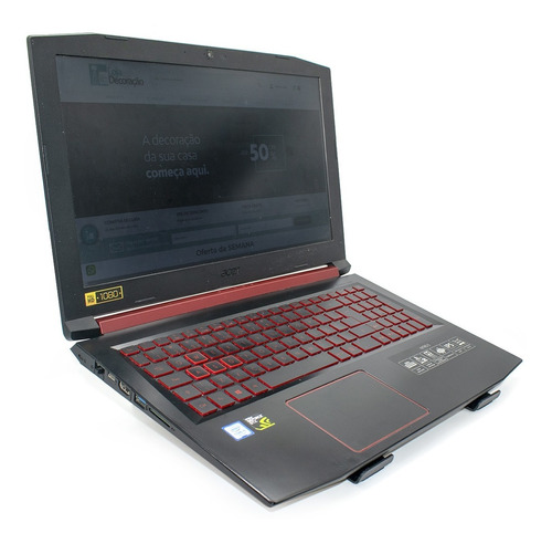 Imagem 1 de 7 de Suporte De Alumínio Laptop Stand Preto Notebook Macbook Pro
