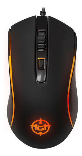 Mouse Gamer Tgt Ar15, Rainbow, 1600dpi, 4 Botoes, Preto