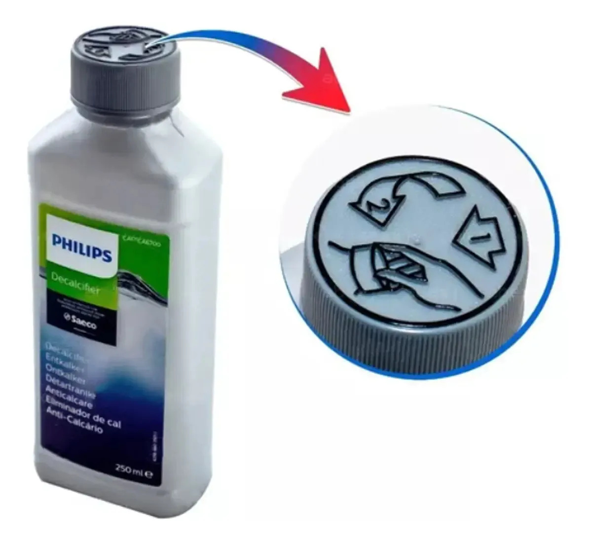 Descalcificante Cafeteira Philips Saeco 250ml Kit 3