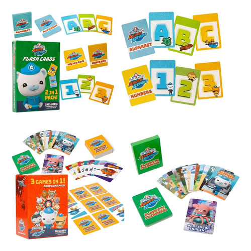 Juego De Juegos De Cartas Para Niños Octonauts Y Tarjetas Di