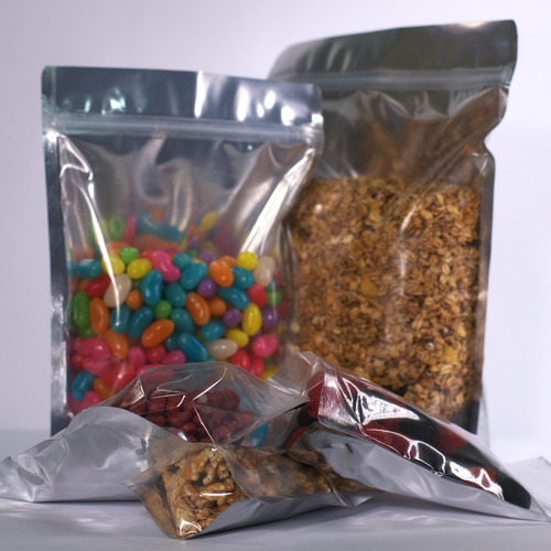 1000 Saquinhos Stand Up Pouch 12,5x19,5 Metalizado C/ Visor