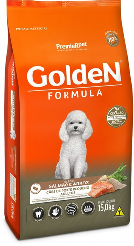 Ração Para Cães Golden Mini Bits Sabor Salmão 3kg