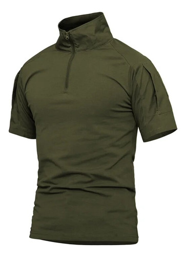 Camiseta Táctica Militar De Manga Corta Para Hombre, Camufla