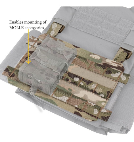 Molle Placard Hoop Y Loop Front Flap Panel Colgante Para Pla