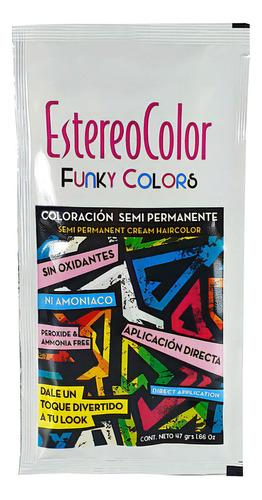  Estereocolor Coloración Semipermanente S/oxidantes X1 Unidad Tono GRIS