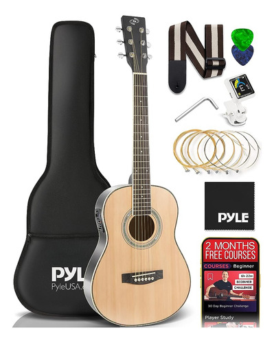 Kit De Guitarra Eléctrica Acústica Pyle, Instrumento De Cuer