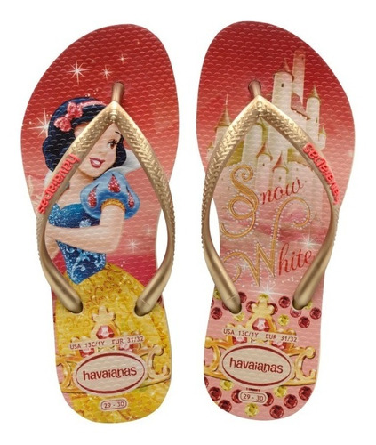 Zonazero Havaianas Ojotas Kids Slim Princesas Niñas 