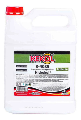 Hidrolaca Plastificante Madera Piso Melacril Kekol K4035 4li
