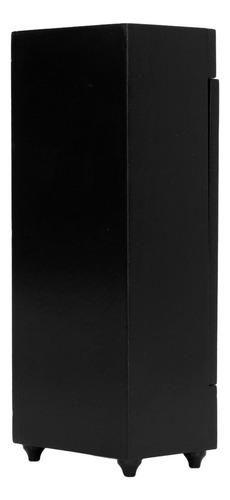 Refrigerador Vertical Black Black Dollhouse 1:12