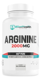 Arginina 2000mg (100 Caps) - Wisehealth