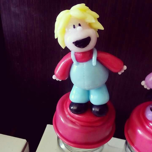 Personajes Mafalda En Porcelana Fría Frasco!!
