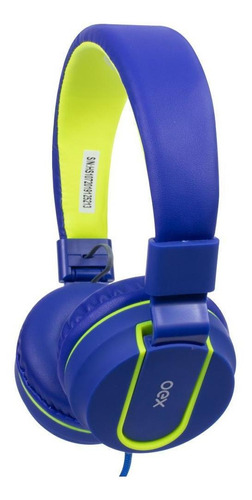 Fone De Ouvido Teen Fluor Hs107 Oex - Azul E Verde