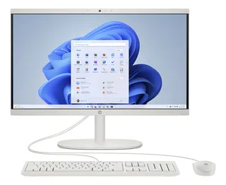 All In One Hp, Intel Celeron N100, 8gb Ram Ddr5, 128 Gb M.2, 21.5 Fhd, Windows 11 Home, Computadora De Escritorio Con Teclado En Español.